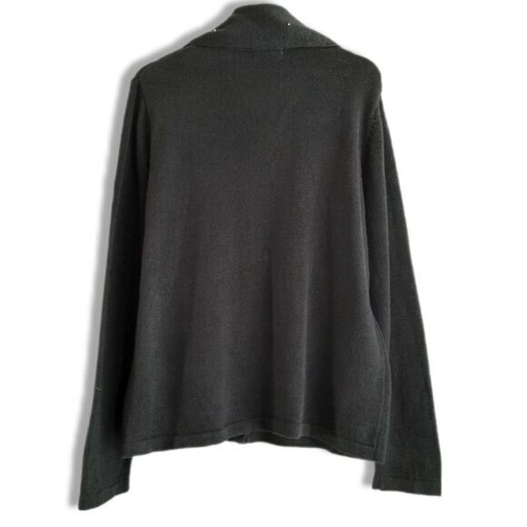 WHITE STAG Vintage Embroidery & Bead Work Christmas Bells Cardigan Sweater Sz XL - Picture 13 of 16